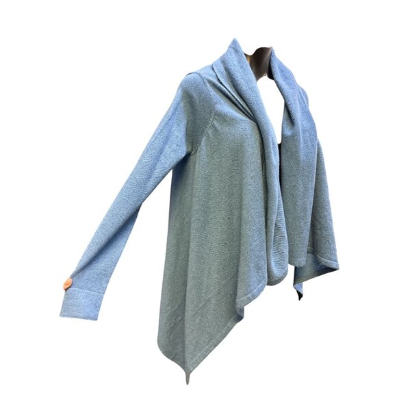 NWT Portolano Blue Cashmere Open Front Drape Cardigan Size S - Picture 3 of 6